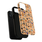 Cute Halloween Ducks phone case Orange | Tough Magnetic Case