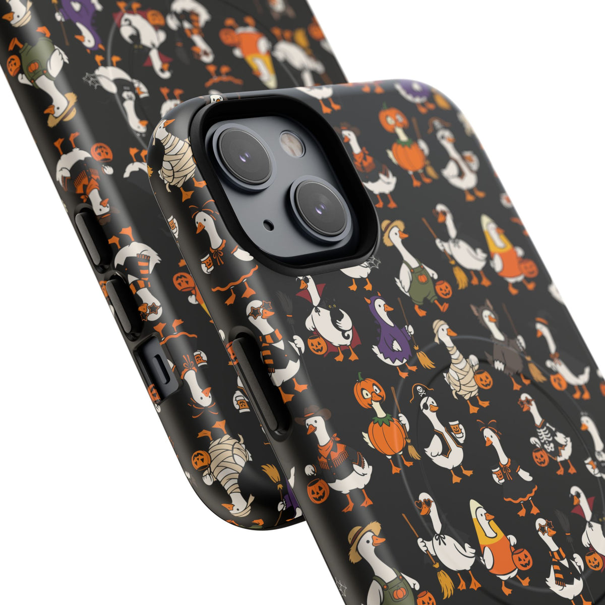 Cute Halloween Ducks phone case Black | Tough Magnetic Case