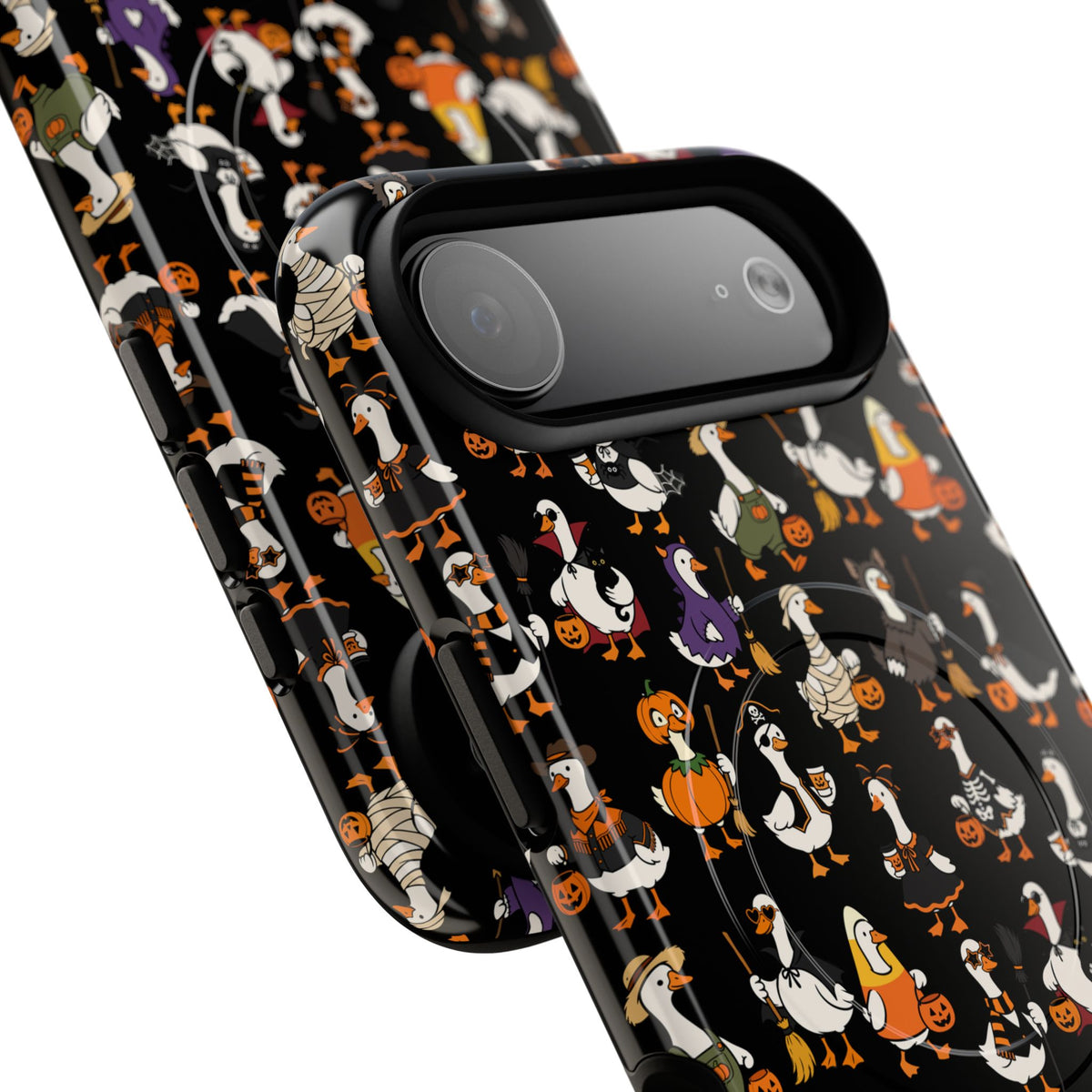 Cute Halloween Ducks phone case Black | Tough Magnetic Case