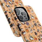 Cute Halloween Ducks phone case Orange | Tough Magnetic Case