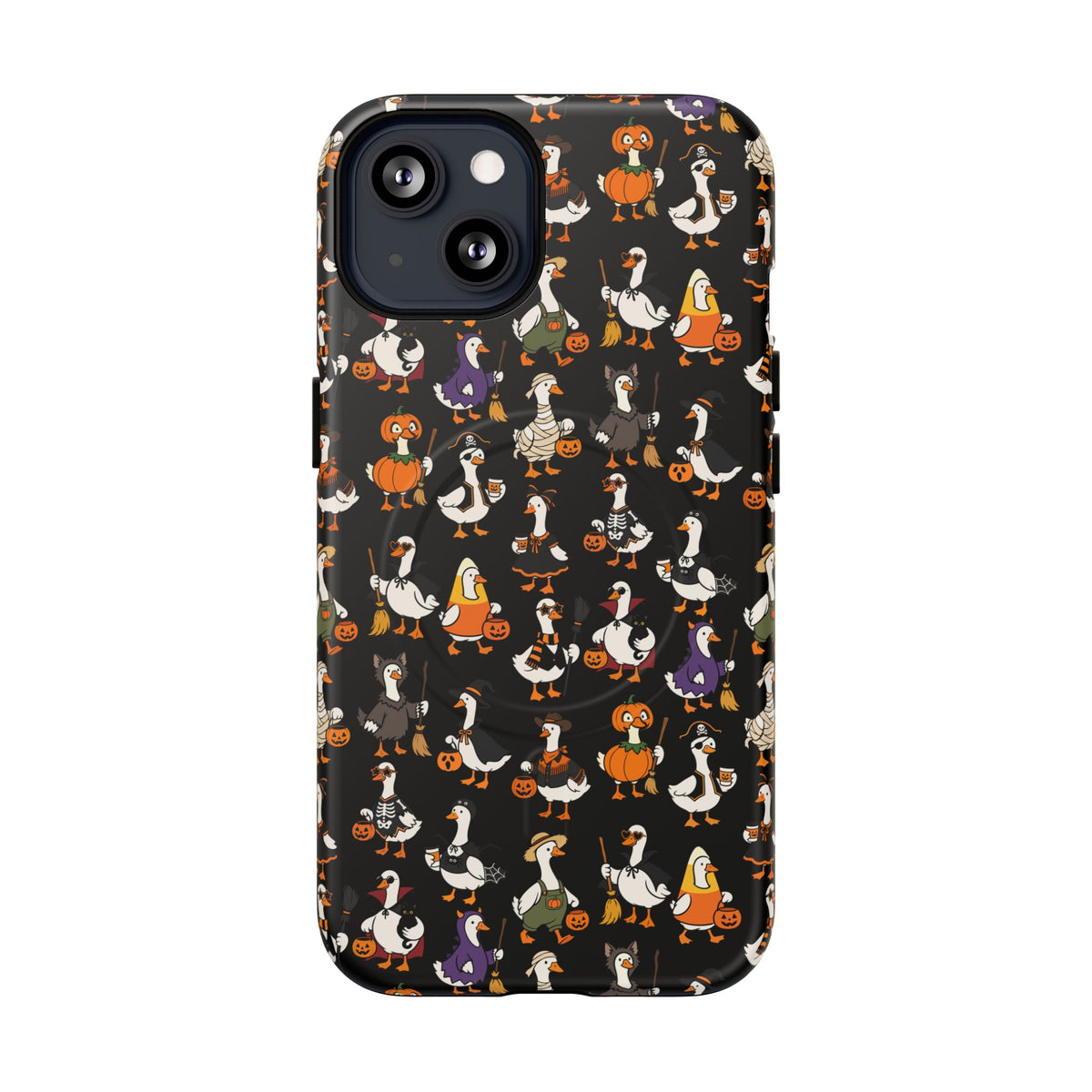 Cute Halloween Ducks phone case Black | Tough Magnetic Case