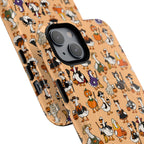 Cute Halloween Ducks phone case Orange | Tough Magnetic Case