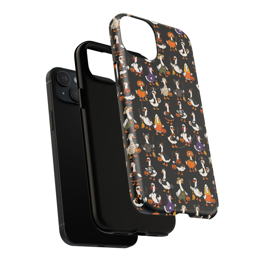 Cute Halloween Ducks phone case Black | Tough Magnetic Case