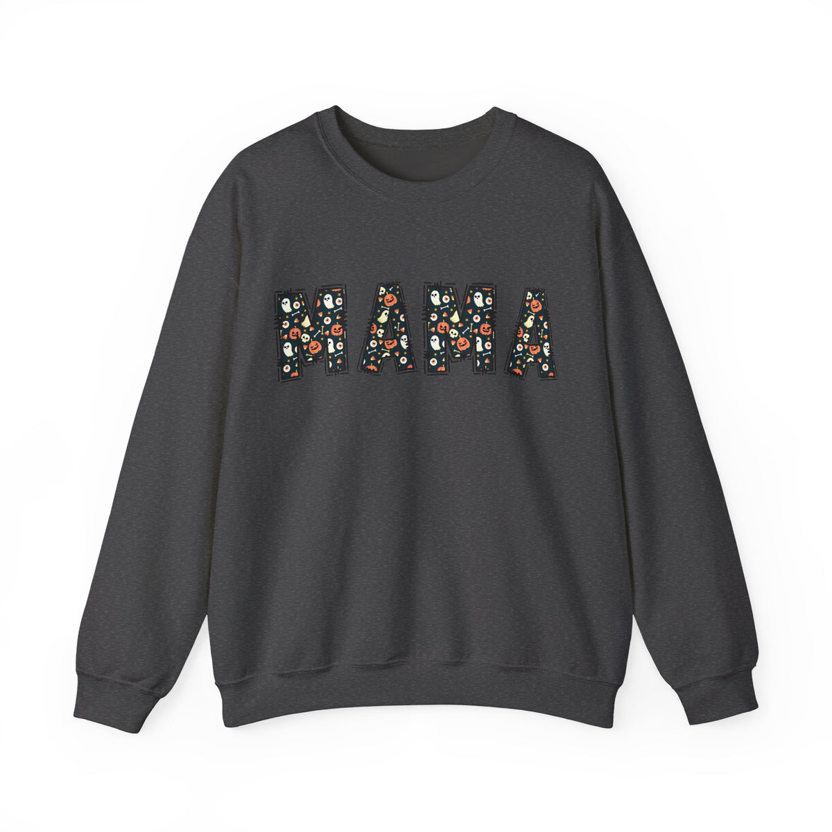 Halloween MAMA sweatshirt | Pumpkin ghost skull lettering crewneck