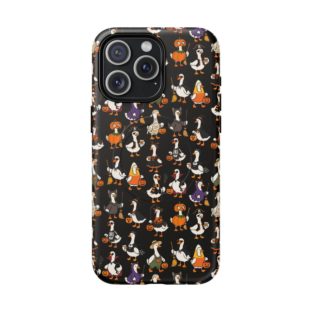 Cute Halloween Ducks phone case Black | Tough Magnetic Case