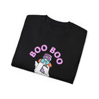 Boo Boo Crew Tee — Cute Ginger Redhead Nurse RN PRN DR Triage Ghosts Nursing Pharmacy Halloween T‑Shirt