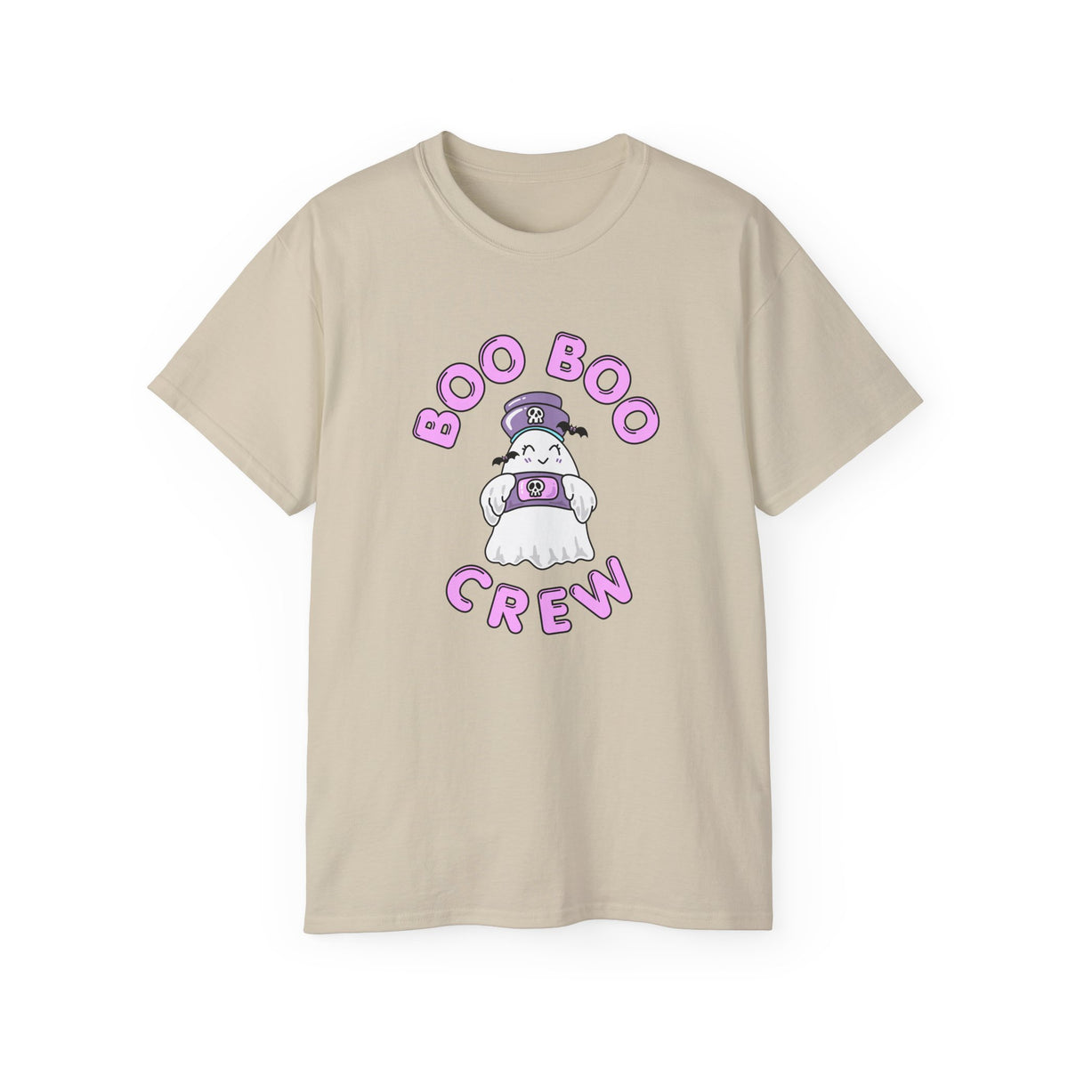 Boo Boo Crew Tee — Cute Nurse RN PRN DR Ghost Nursing Pharmacy Bandaid Halloween T‑Shirt
