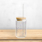 Cute Pastel Ghosts Sipper Glass Jar Halloween Cup