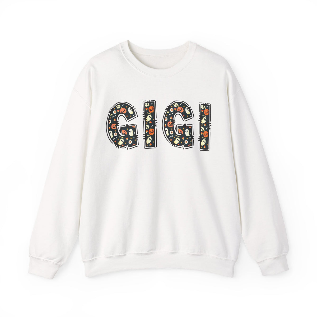 GIGI Pumpkin Skull Halloween Sweatshirt | Grandma Grandmother Mamaw Autumn Crew Sweater