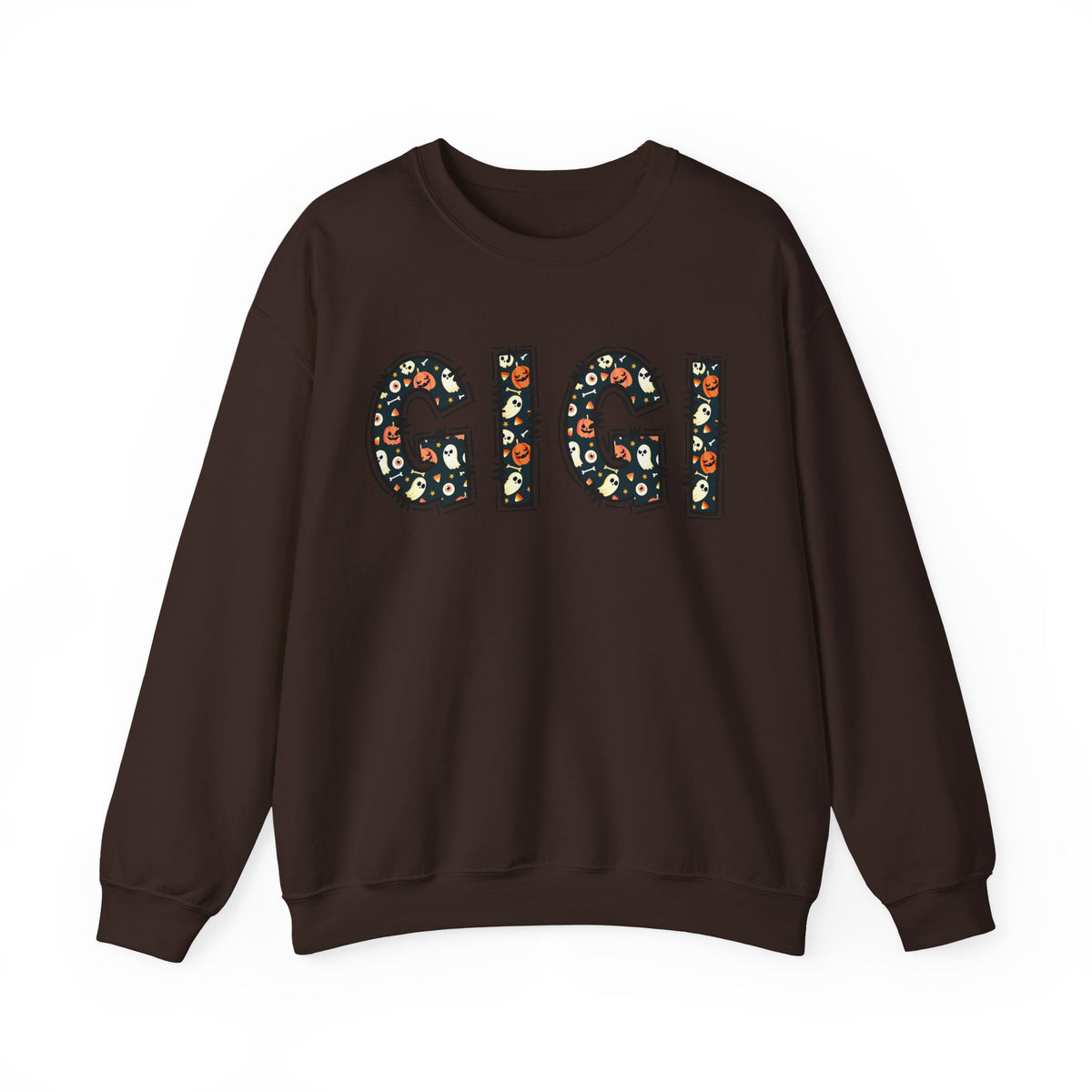 GIGI Pumpkin Skull Halloween Sweatshirt | Grandma Grandmother Mamaw Autumn Crew Sweater