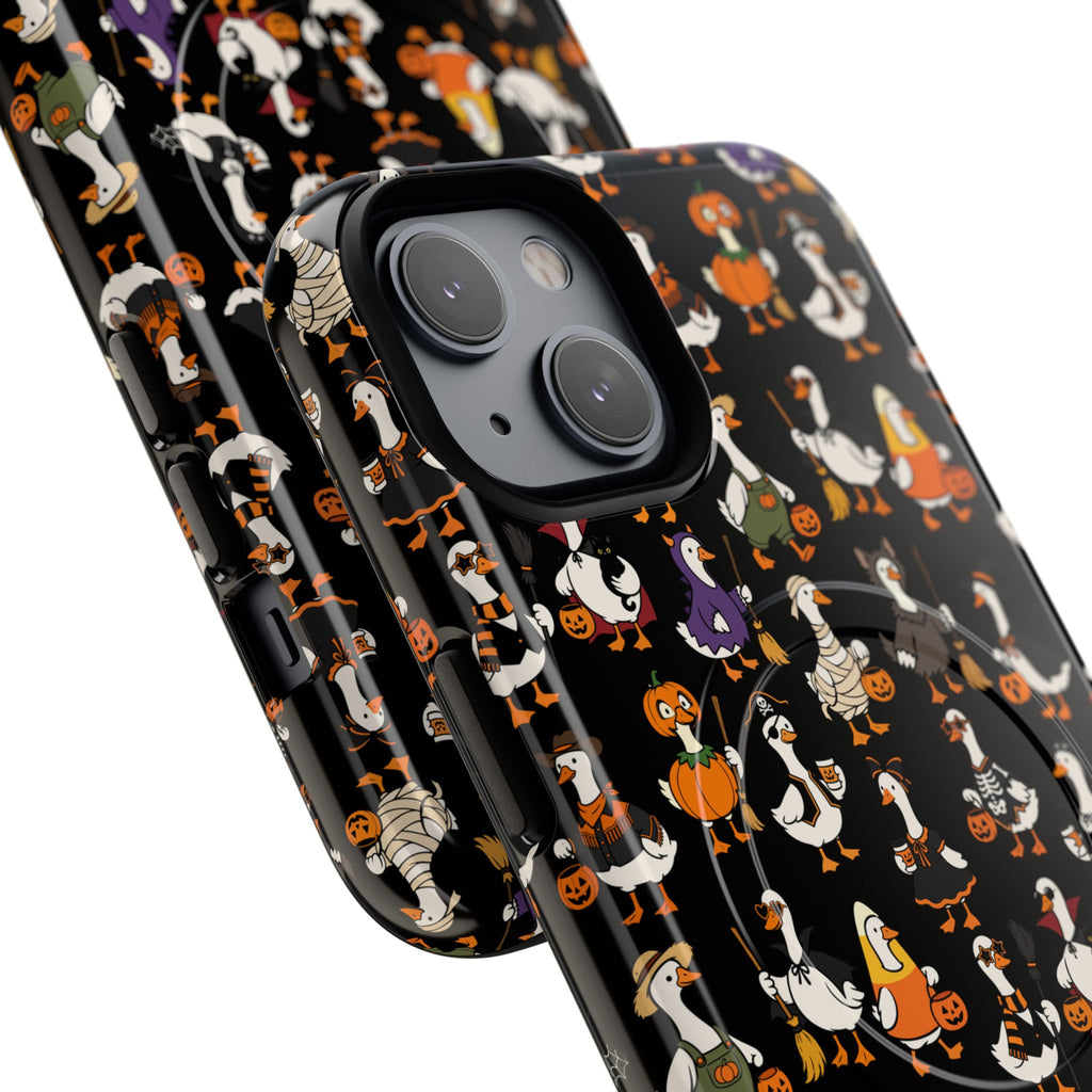 Cute Halloween Ducks phone case Black | Tough Magnetic Case