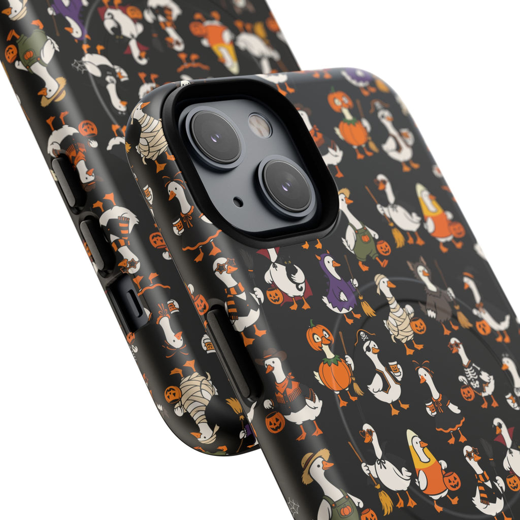 Cute Halloween Ducks phone case Black | Tough Magnetic Case