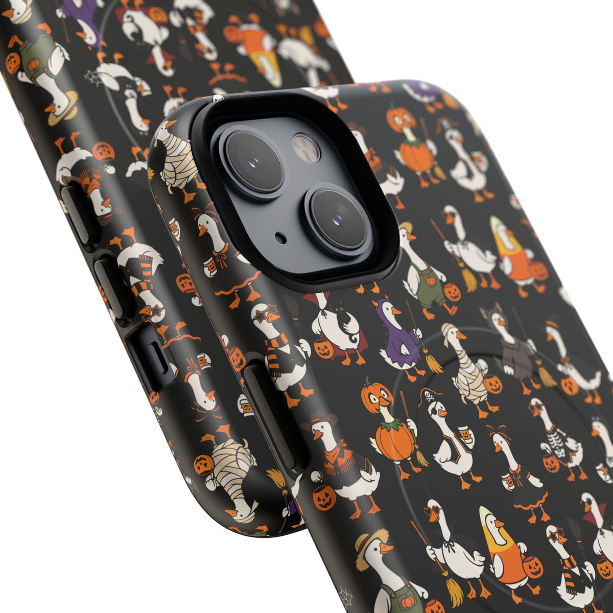 Cute Halloween Ducks phone case Black | Tough Magnetic Case