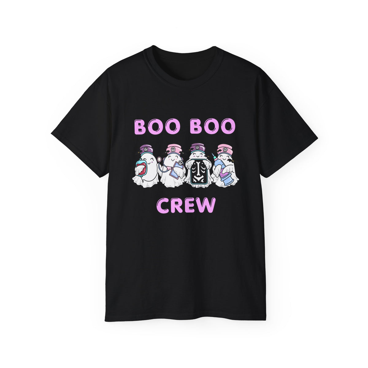 Boo Boo Crew Tee — Cute Nurse Ghosts Nursing Halloween T‑Shirt