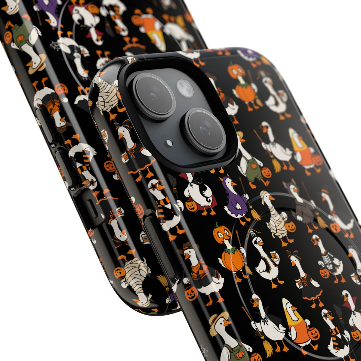 Cute Halloween Ducks phone case Black | Tough Magnetic Case