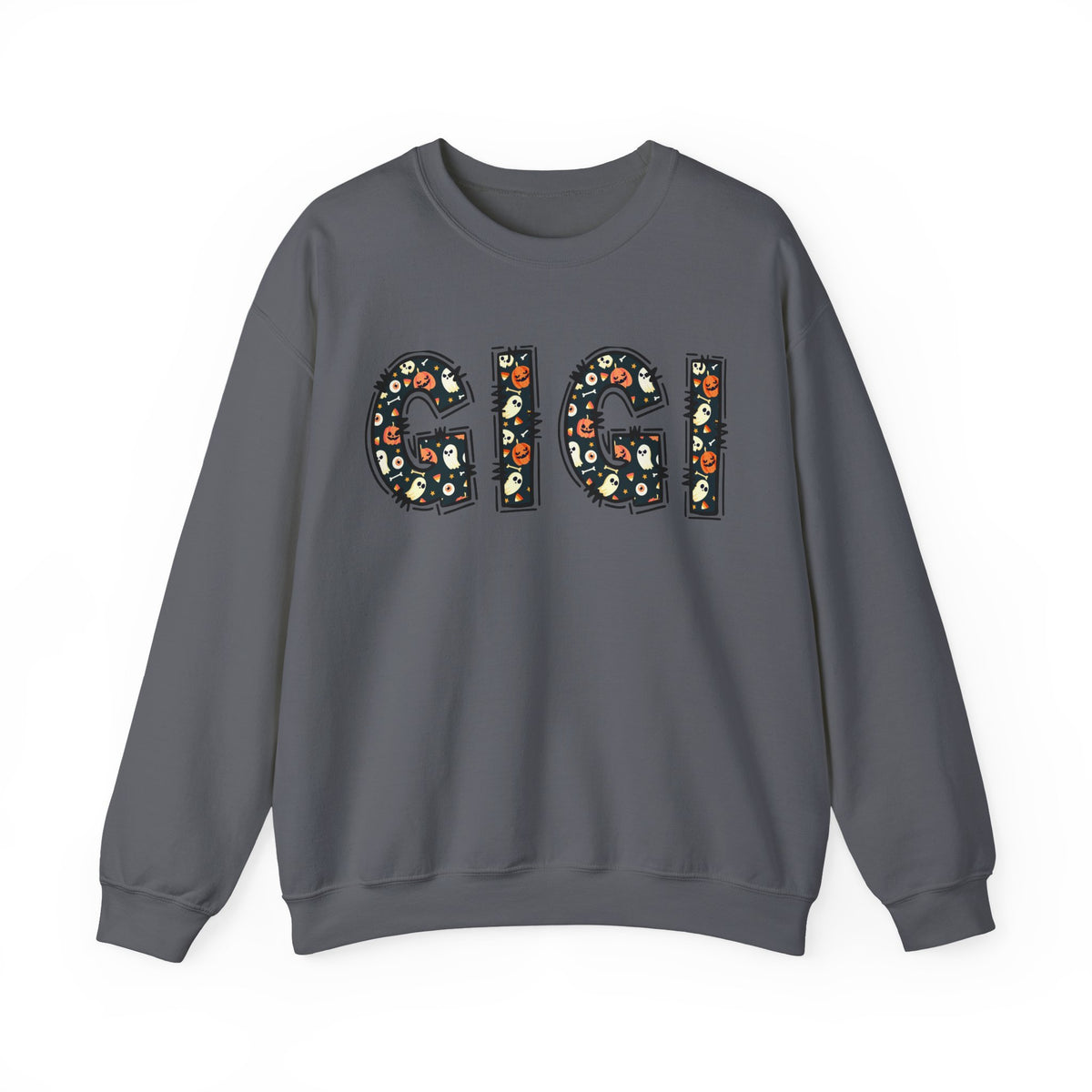 GIGI Pumpkin Skull Halloween Sweatshirt | Grandma Grandmother Mamaw Autumn Crew Sweater