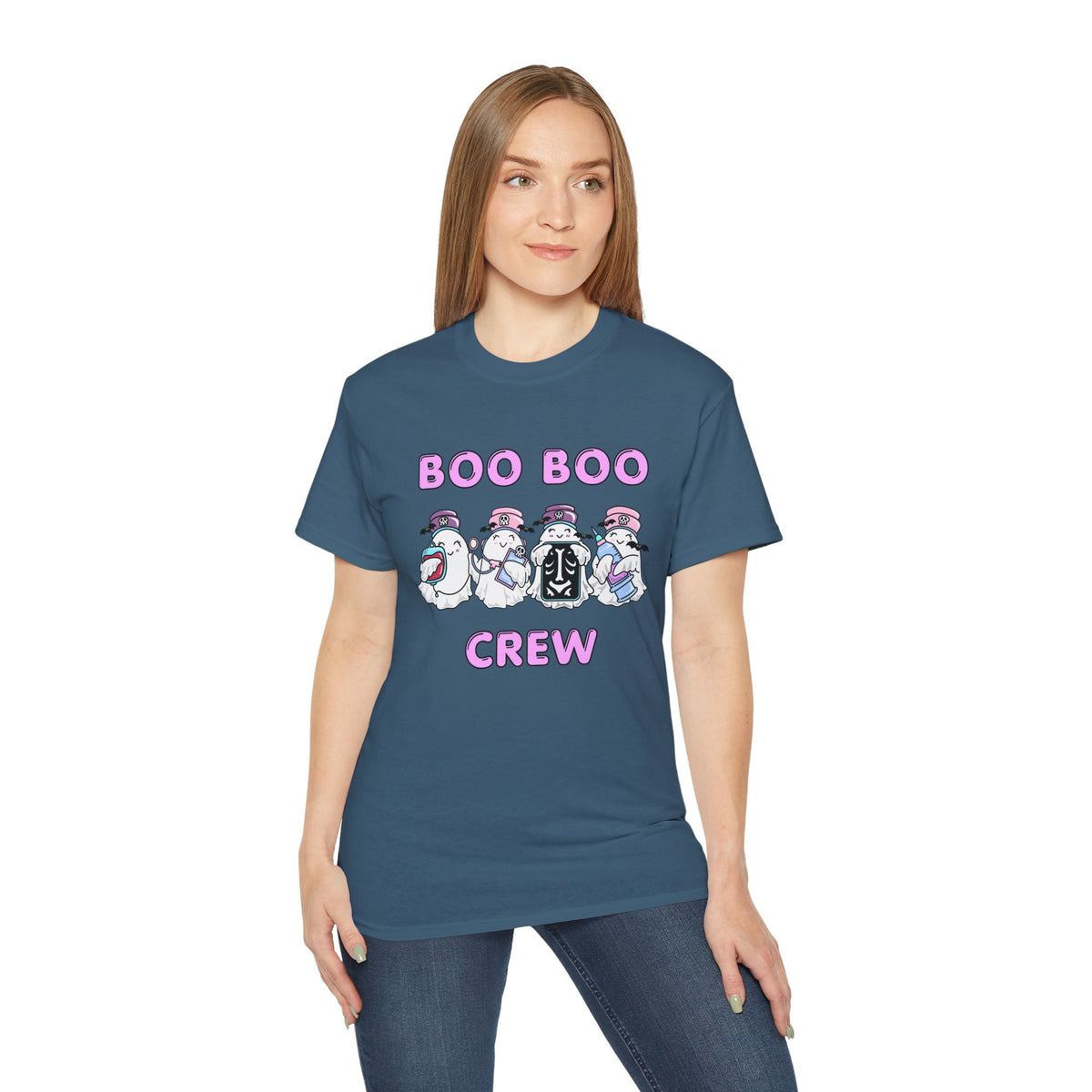 Boo Boo Crew Tee — Cute Nurse Ghosts Nursing Halloween T‑Shirt