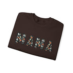 Halloween MAMA sweatshirt | Pumpkin ghost skull lettering crewneck
