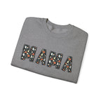 Halloween MAMA sweatshirt | Pumpkin ghost skull lettering crewneck