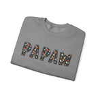 Papaw Pumpkin Skull Halloween Sweatshirt | Grandpa Autumn Crew Halloween Sweater