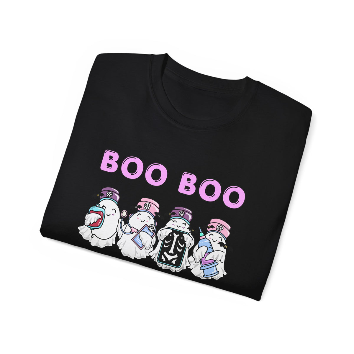 Boo Boo Crew Tee — Cute Nurse Ghosts Nursing Halloween T‑Shirt