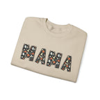 Halloween MAMA sweatshirt | Pumpkin ghost skull lettering crewneck