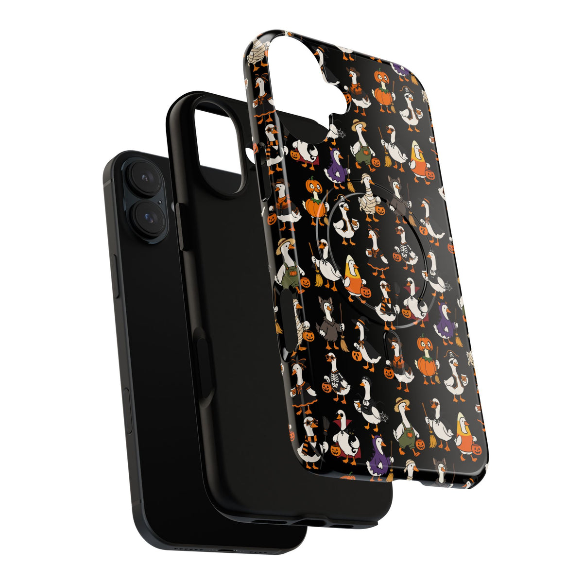 Cute Halloween Ducks phone case Black | Tough Magnetic Case