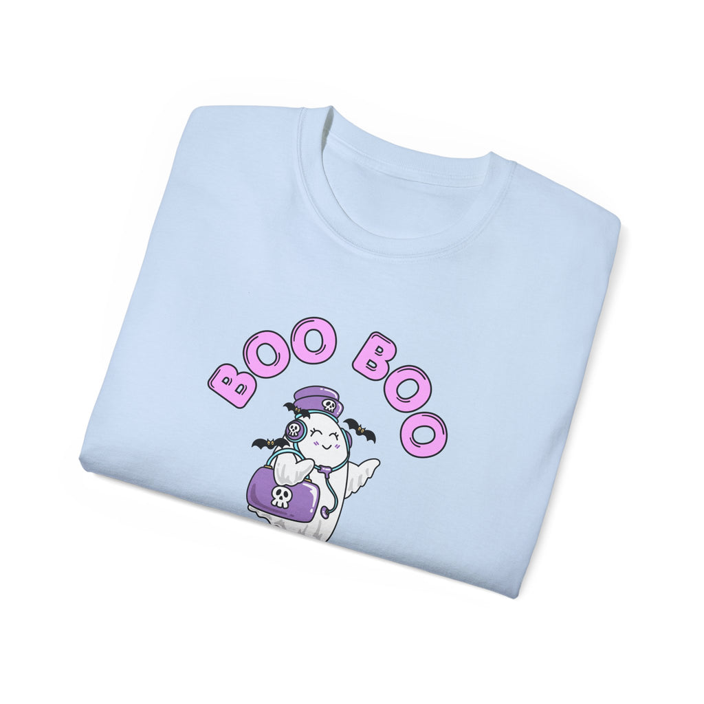 Boo Boo Crew Tee — Cute Travel Nurse RN PRN DR Triage Ghosts Nursing Pharmacy Halloween T‑Shirt