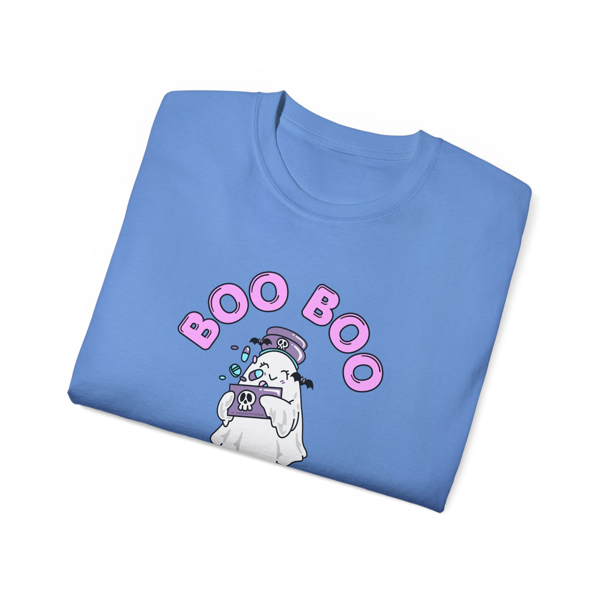 Boo Boo Crew Tee — Cute Nurse RN PRN DR Ghost Nursing Pharmacy Tech Halloween T‑Shirt