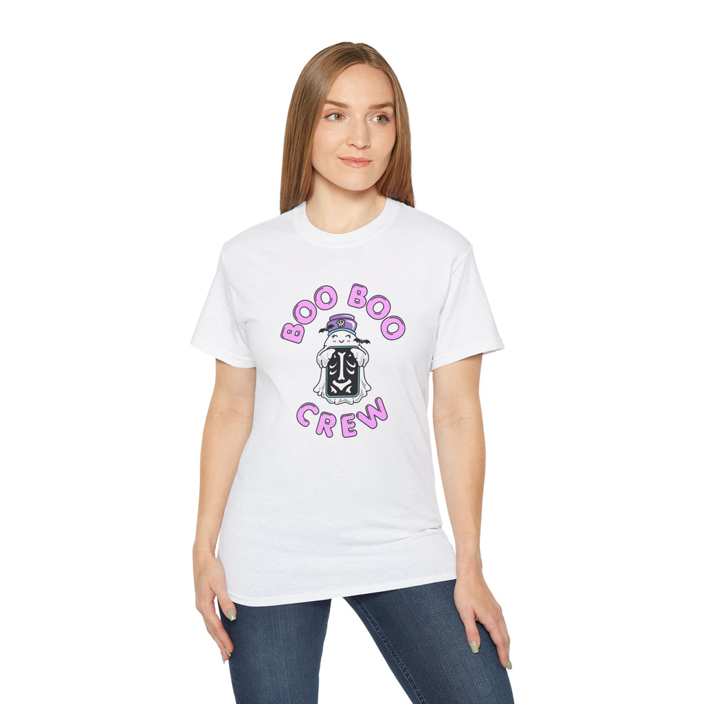 Boo Boo Crew Tee — Cute Radiology XRAY Nurse RN PRN DR Ghost Nursing Pharmacy Halloween T‑Shirt