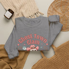 Crewneck Sweatshirt — “Ghost Town Glam” Cute Western Cowboy Cowgirl Ghost Halloween Pullover