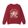Crewneck Sweatshirt — “Spooky Cowgirl” Cute Western Cowboy Cowgirl Ghost Halloween Pullover