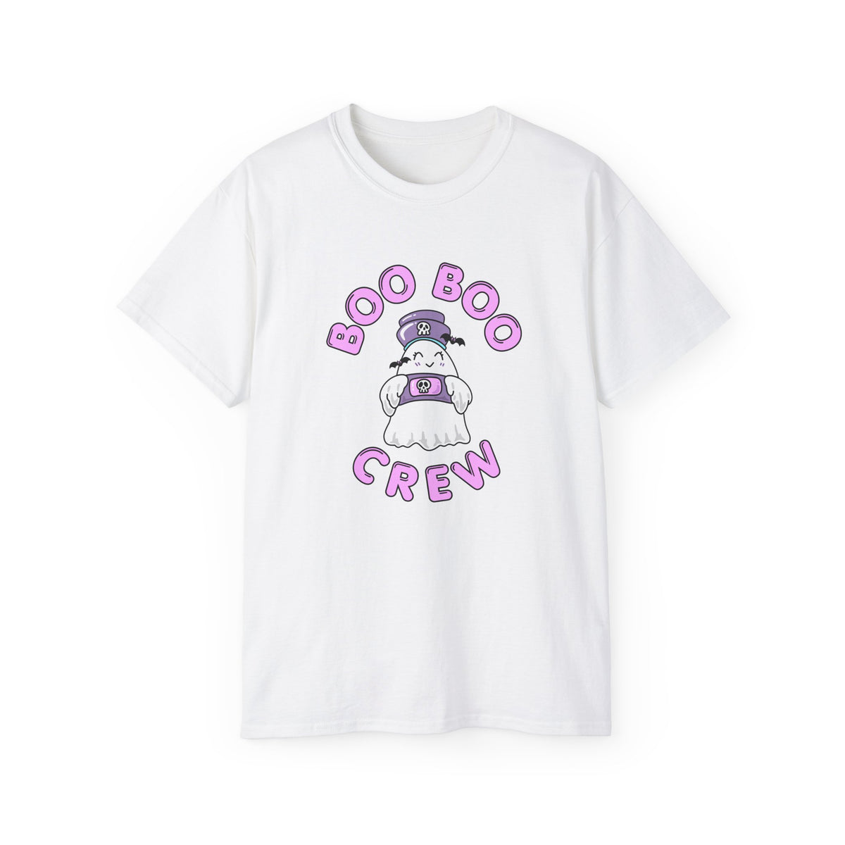 Boo Boo Crew Tee — Cute Nurse RN PRN DR Ghost Nursing Pharmacy Bandaid Halloween T‑Shirt