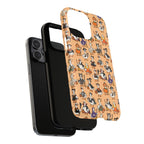 Cute Halloween Ducks phone case Orange | Tough Magnetic Case