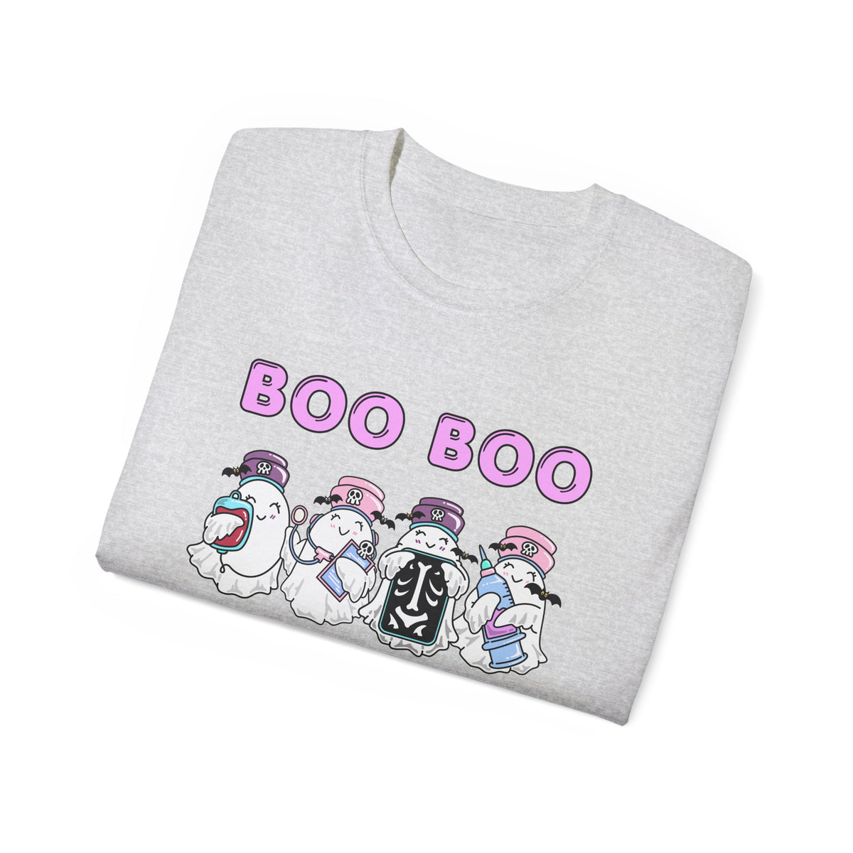 Boo Boo Crew Tee — Cute Nurse Ghosts Nursing Halloween T‑Shirt