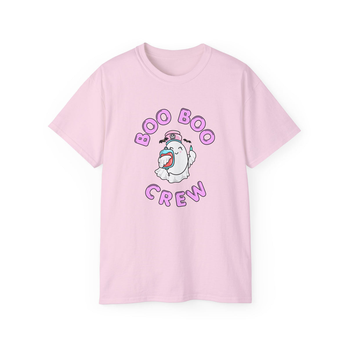 Boo Boo Crew Tee — Cute Phlebotomist Nurse RN PRN DR Ghost Nursing Pharmacy Halloween T‑Shirt