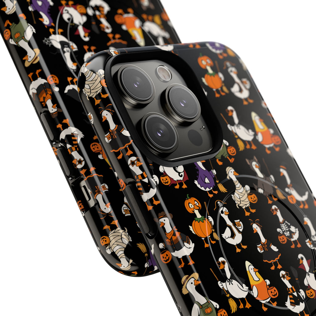 Cute Halloween Ducks phone case Black | Tough Magnetic Case