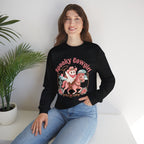 Crewneck Sweatshirt — “Spooky Cowgirl” Cute Western Cowboy Cowgirl Ghost Halloween Pullover