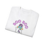 Boo Boo Crew Tee — Cute Blonde Nurse RN PRN DR Triage Ghosts Nursing Pharmacy Halloween T‑Shirt