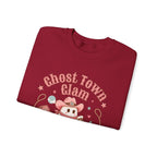 Crewneck Sweatshirt — “Ghost Town Glam” Cute Western Cowboy Cowgirl Ghost Halloween Pullover