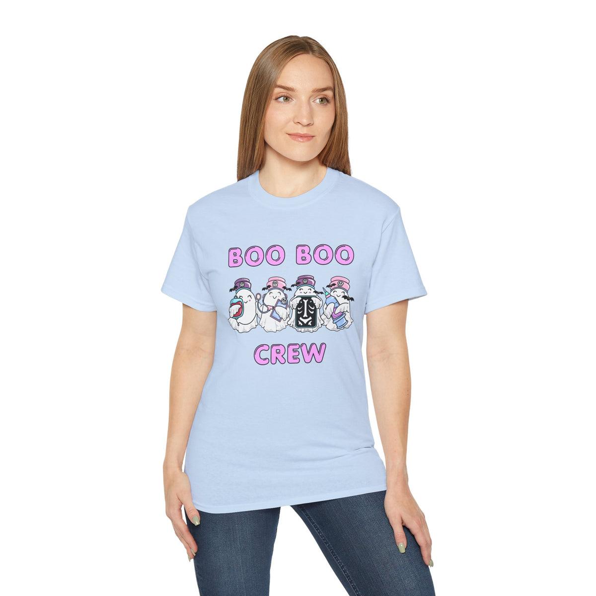 Boo Boo Crew Tee — Cute Nurse Ghosts Nursing Halloween T‑Shirt