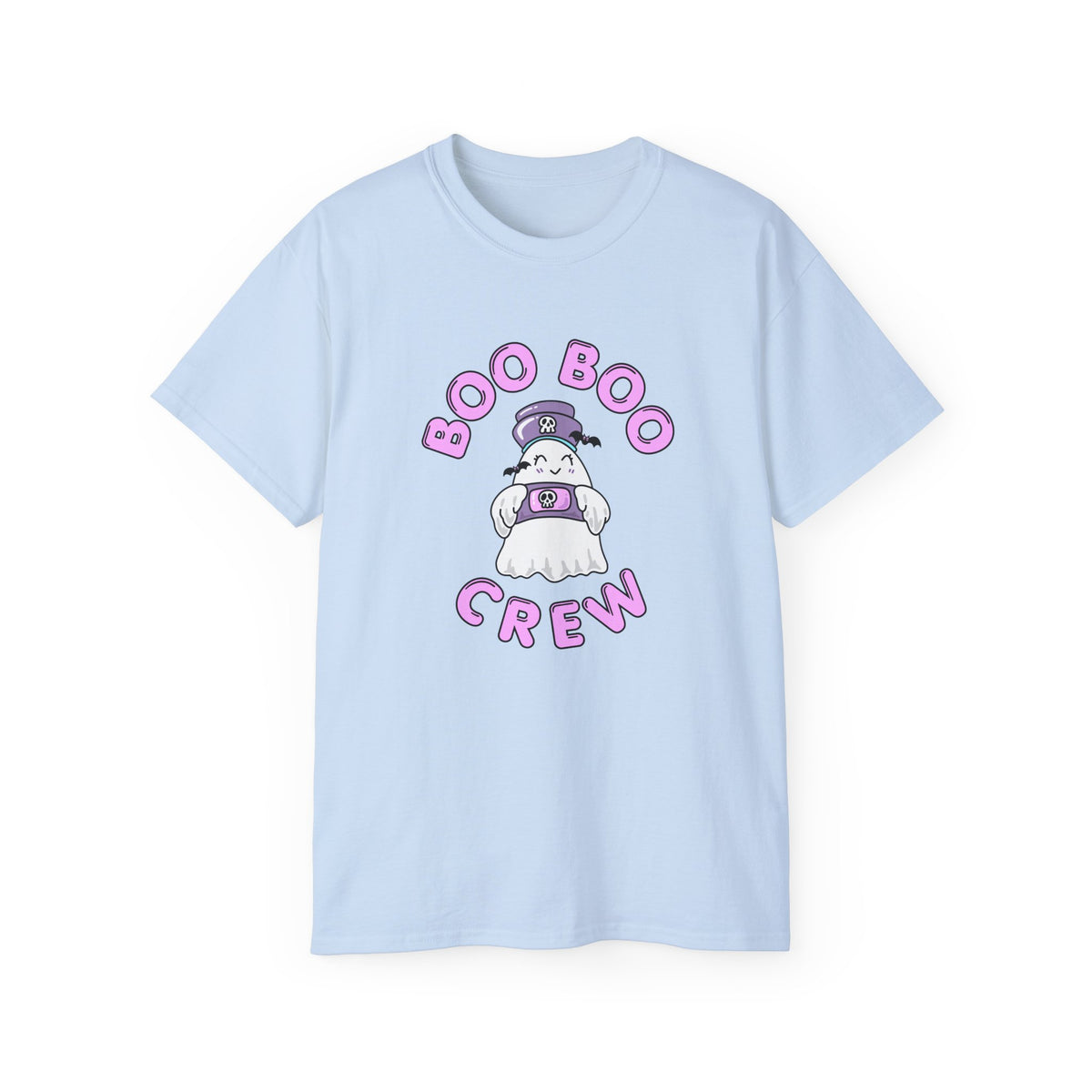 Boo Boo Crew Tee — Cute Nurse RN PRN DR Ghost Nursing Pharmacy Bandaid Halloween T‑Shirt