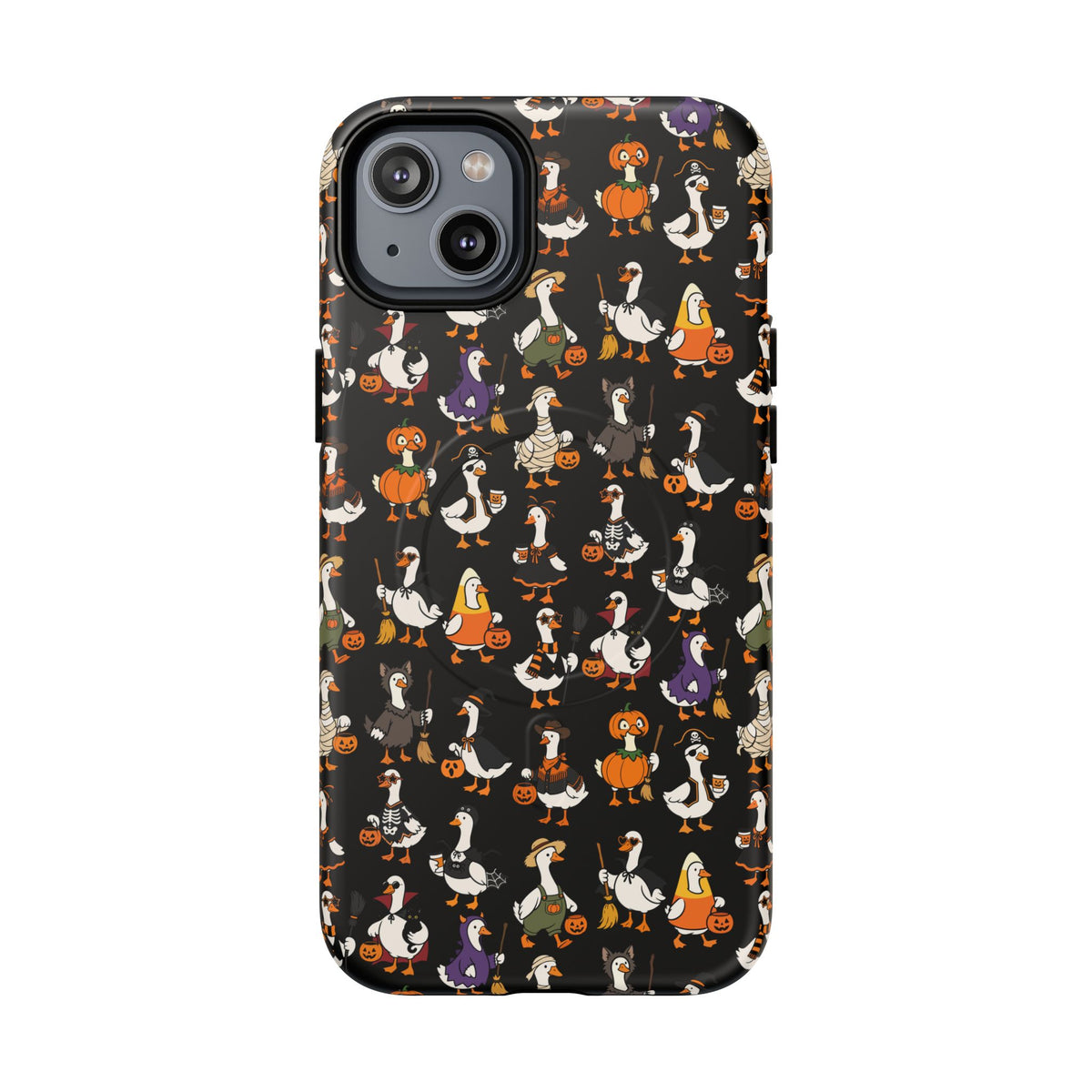Cute Halloween Ducks phone case Black | Tough Magnetic Case