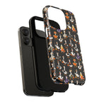 Cute Halloween Ducks phone case Black | Tough Magnetic Case