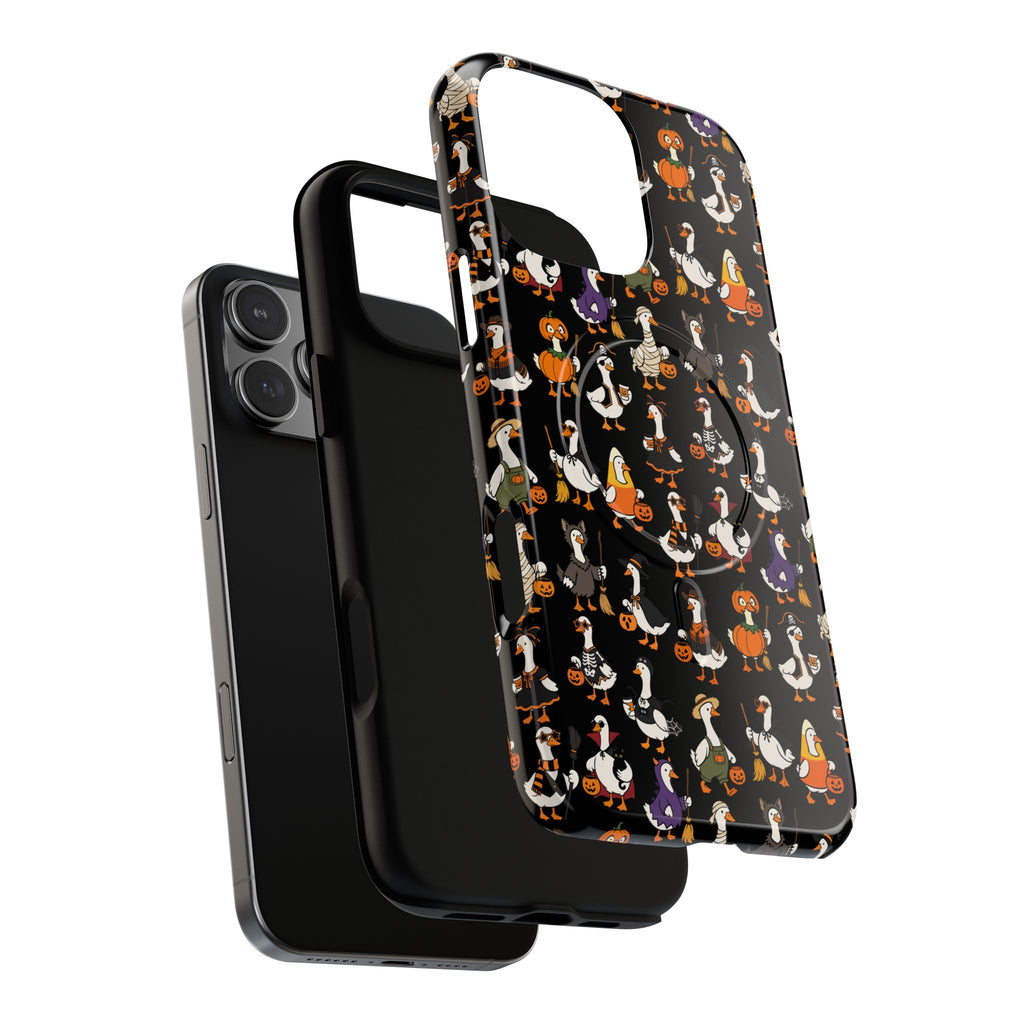 Cute Halloween Ducks phone case Black | Tough Magnetic Case