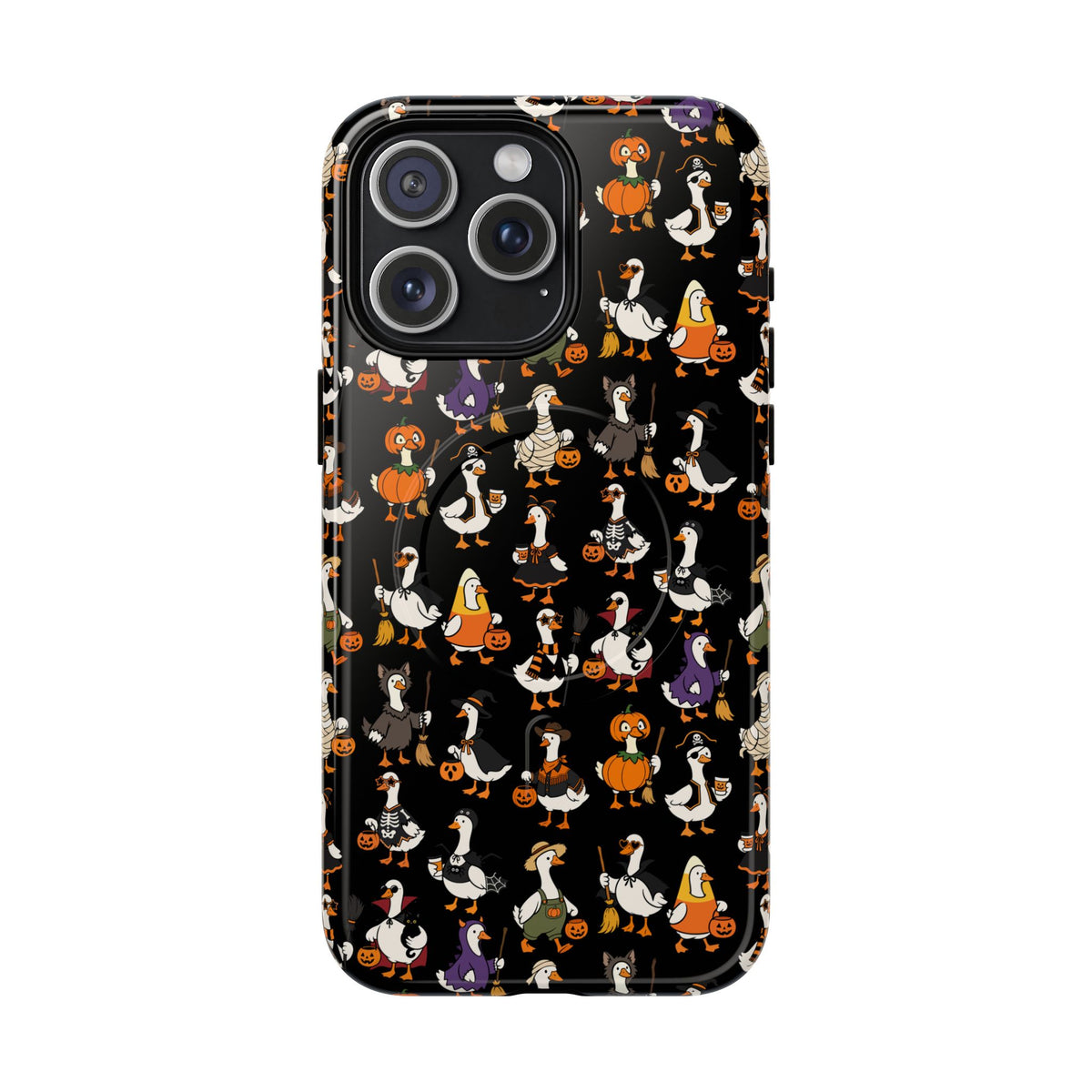 Cute Halloween Ducks phone case Black | Tough Magnetic Case