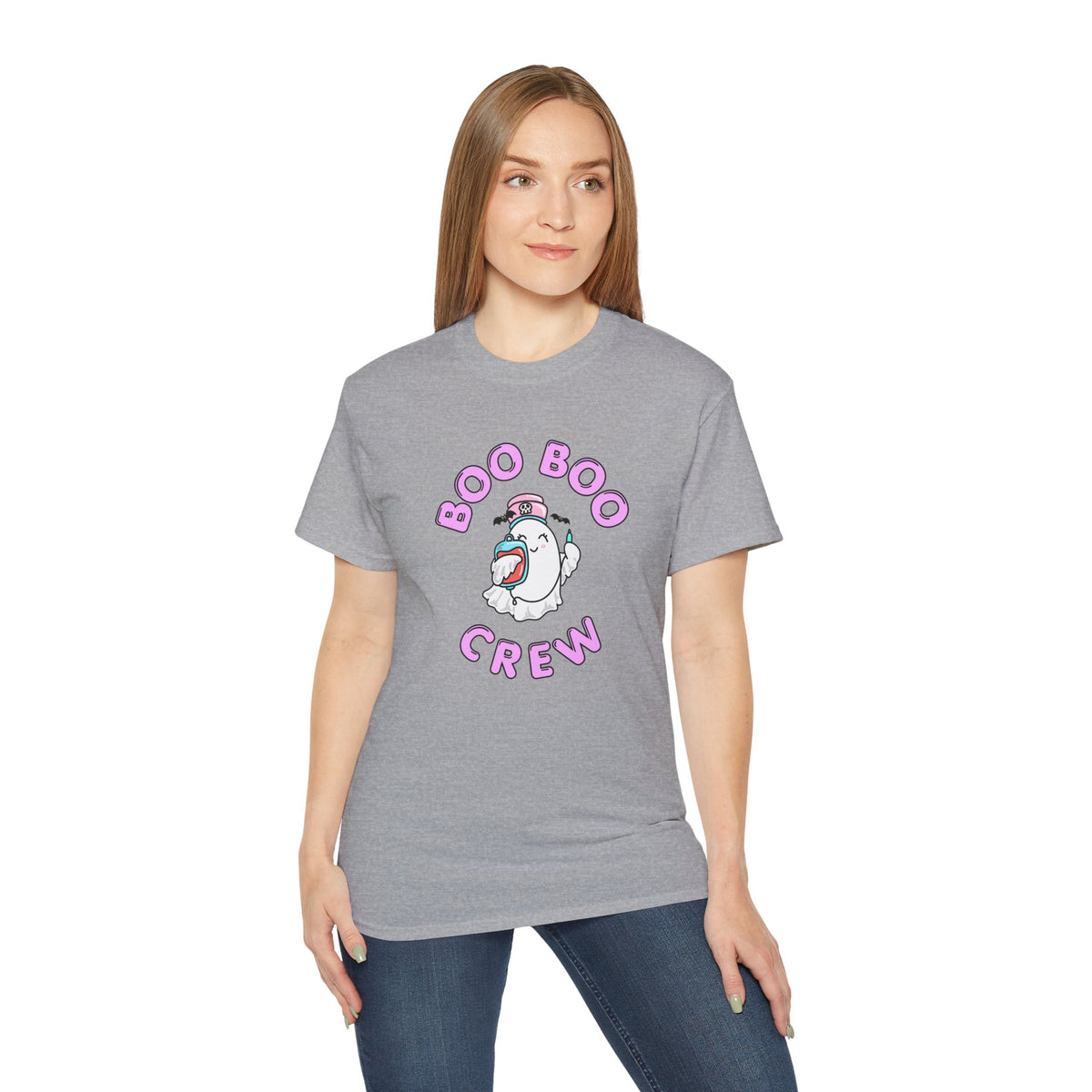 Boo Boo Crew Tee — Cute Phlebotomist Nurse RN PRN DR Ghost Nursing Pharmacy Halloween T‑Shirt
