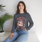 Crewneck Sweatshirt — “Ghost Town Glam” Cute Western Cowboy Cowgirl Ghost Halloween Pullover