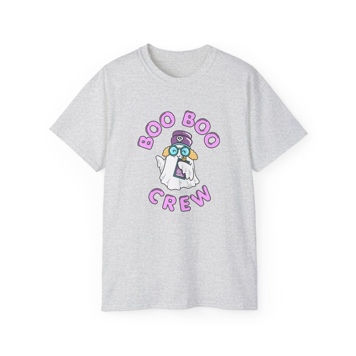 Boo Boo Crew Tee — Cute Blonde Nurse RN PRN DR Triage Ghosts Nursing Pharmacy Halloween T‑Shirt