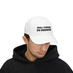 Small Pumpkins Big Broomstick Dad Cap | Funny Halloween Pun Mens Humor | Embroidered Slogan Baseball Hat
